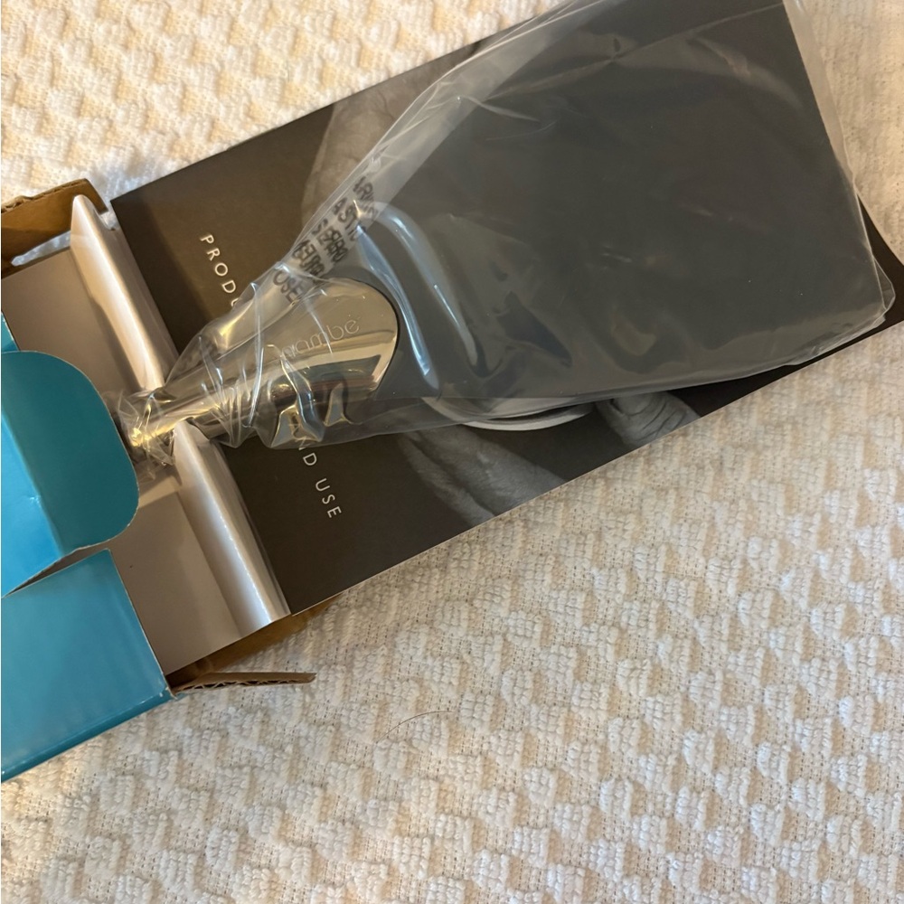 Nambe Curvo Stainless Steel and Black Silicone Spatula - Picture 2 of 5